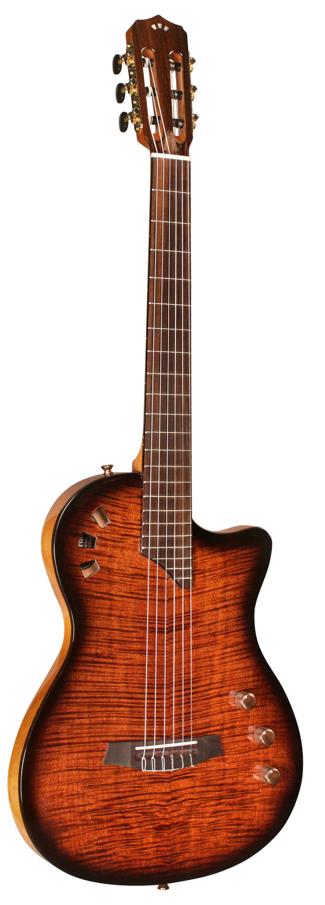 Cordoba Stage Guitar Nylon String Electric in Edge Burst